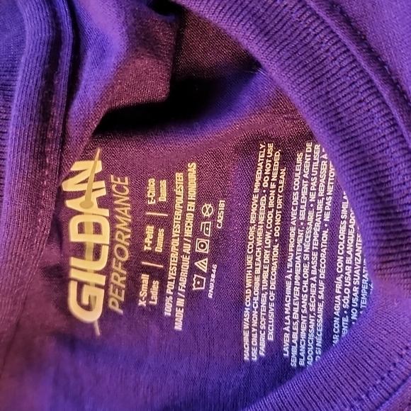 Prayer Warrior Graphic Tshirt in purple polyester 100% size XS - Picture 3 of 3